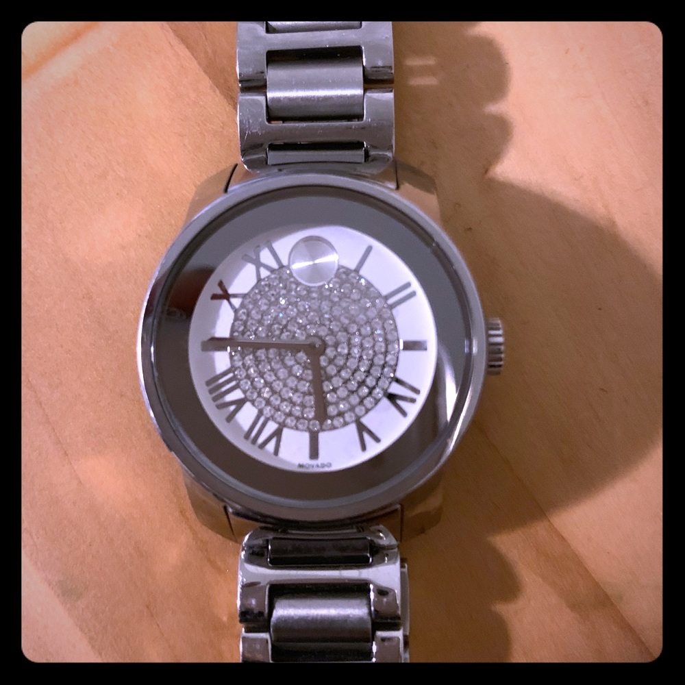 Movado brand new diamond covered watch